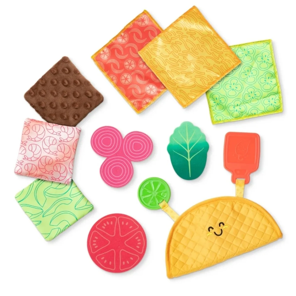 Melissa & Doug Soft Taco Play Set Bright Colors Sensory Infant Gifts 6mo+ NEW